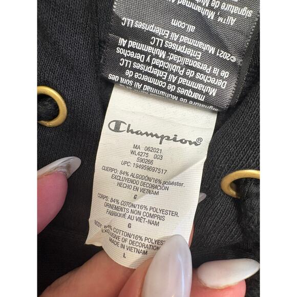 Champion x Muhammad Ali Black Gold Laurel Hoodie – Limited Edition Streetwear - Picture 10 of 14